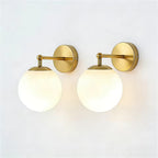 Modern Glass Wall Lamp E27 Nordic Bedside Light 2 Pcs