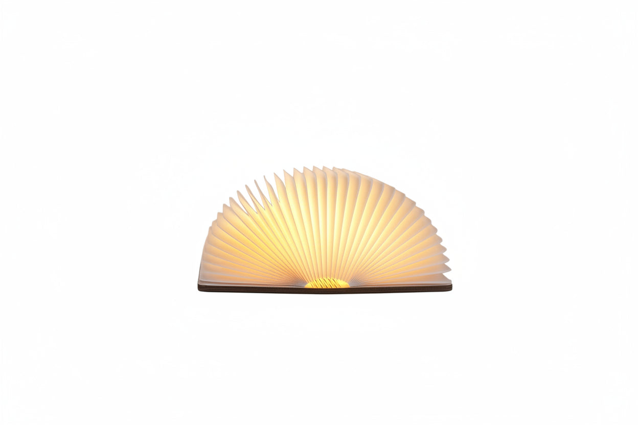 Foldable LED wooden Book Lamp USB Rechargeable