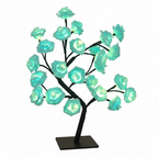USB LED Rose Flower Tree Table Lamp White 33cm