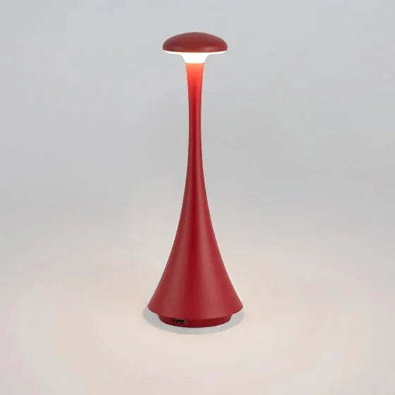 USB-C Rechargeable Mushroom Table Lamp with Touch Dimming