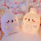 Rabbit LED Night Light Battery Powered Table Lamp for Bedroom Decor