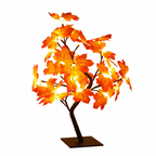 USB LED Rose Flower Tree Table Lamp White 33cm