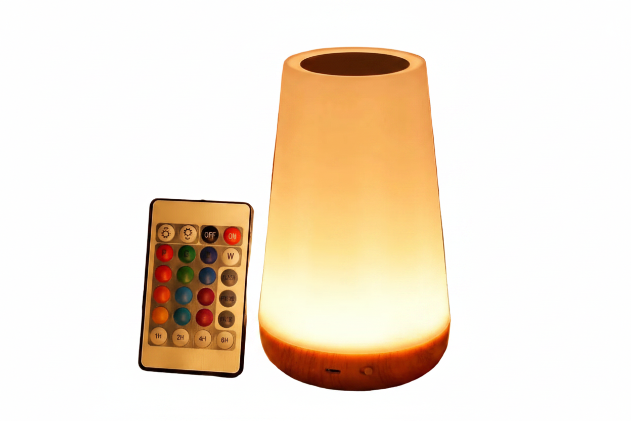 RGB Rechargeable LED Night Light Touch & Remote Control