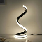 Spiral LED Table Lamp With Dimmable Brightness