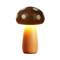 LED Solid Wood Mushroom Night Light