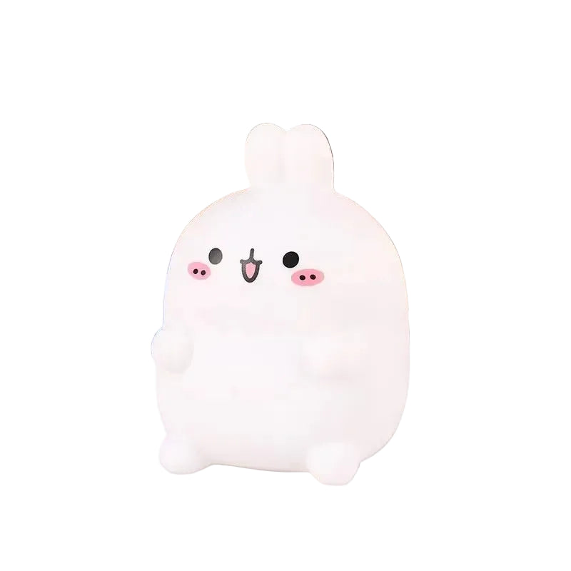 Rabbit LED Night Light Battery Powered Table Lamp for Bedroom Decor