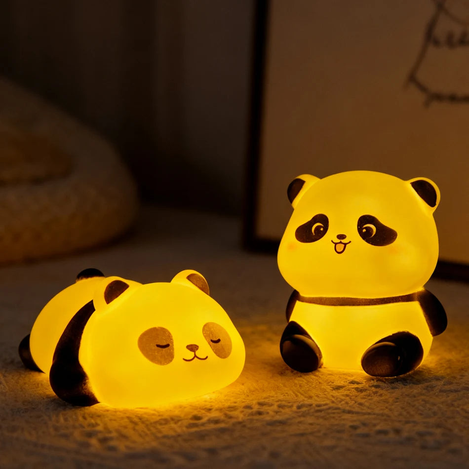 Panda LED Night Light PVC 3D Bedside Lamp