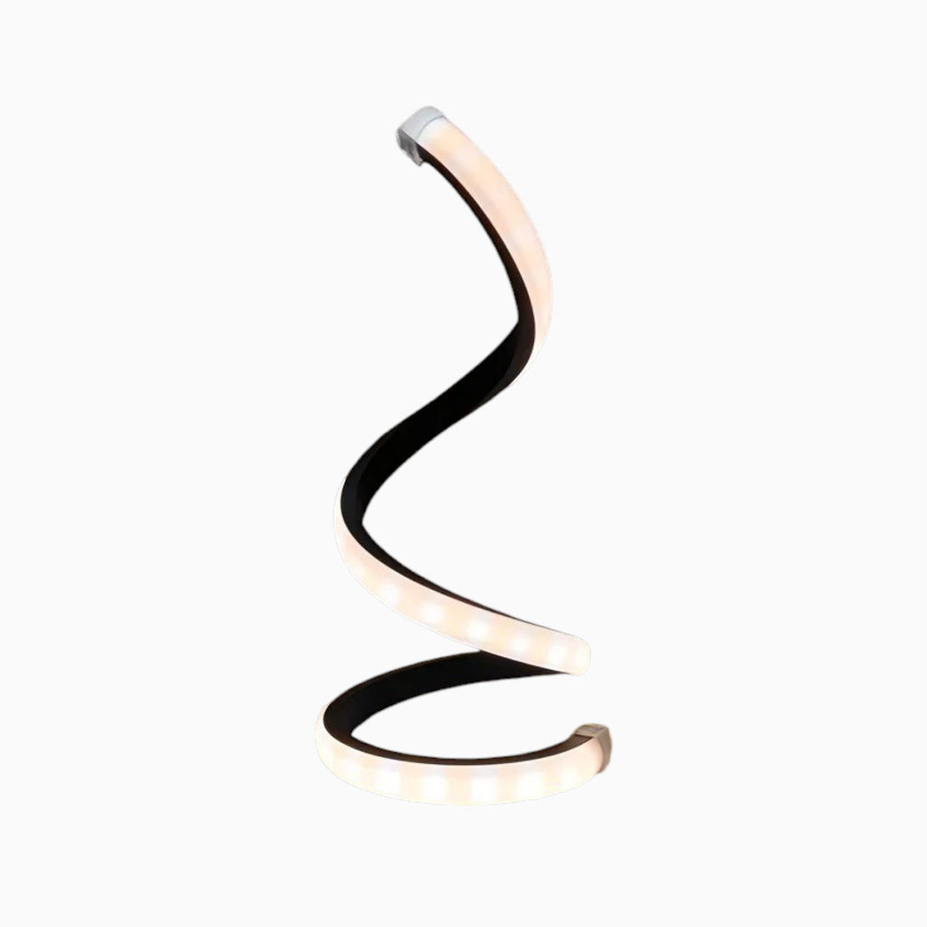 Spiral LED Table Lamp With Dimmable Brightness